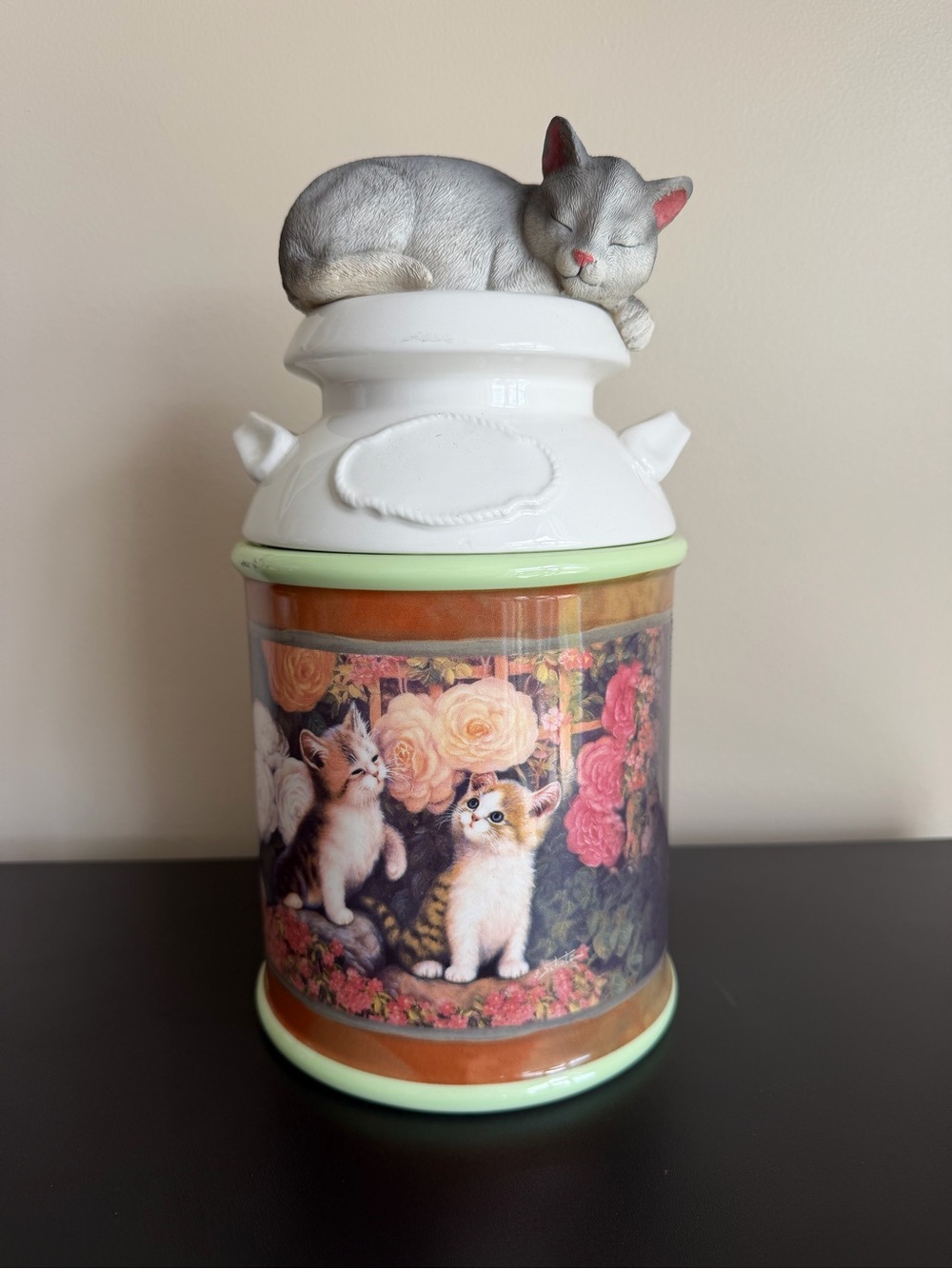 Bradford Exchange Cozy Kitten Canister